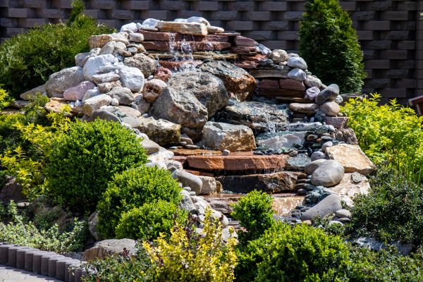 River Rock Landscaping in Suwanee