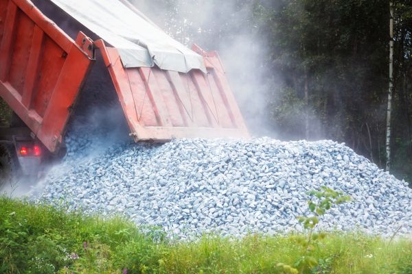 Limestone Gravel Delivery in Suwanee